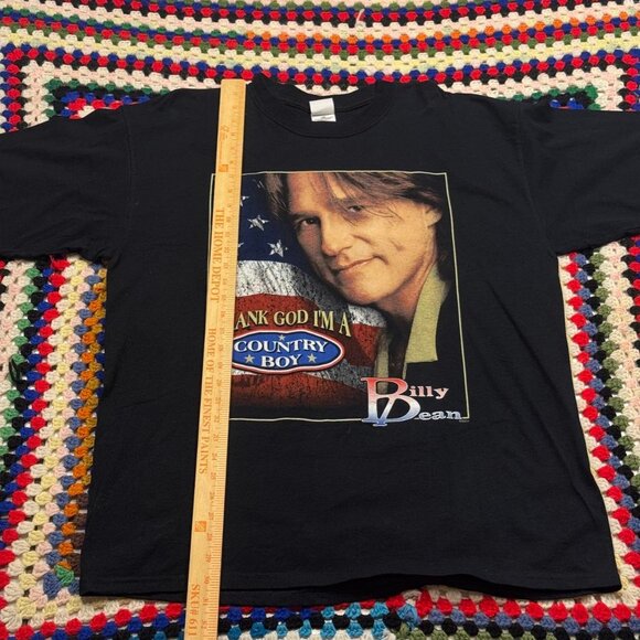Vintage Billy Dean Country Music Tee โ 2004 USA Flag Graphic โ XL - Picture 5 of 5